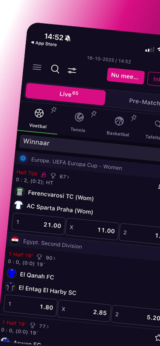 Sportweddenschappen bij Vbet NL