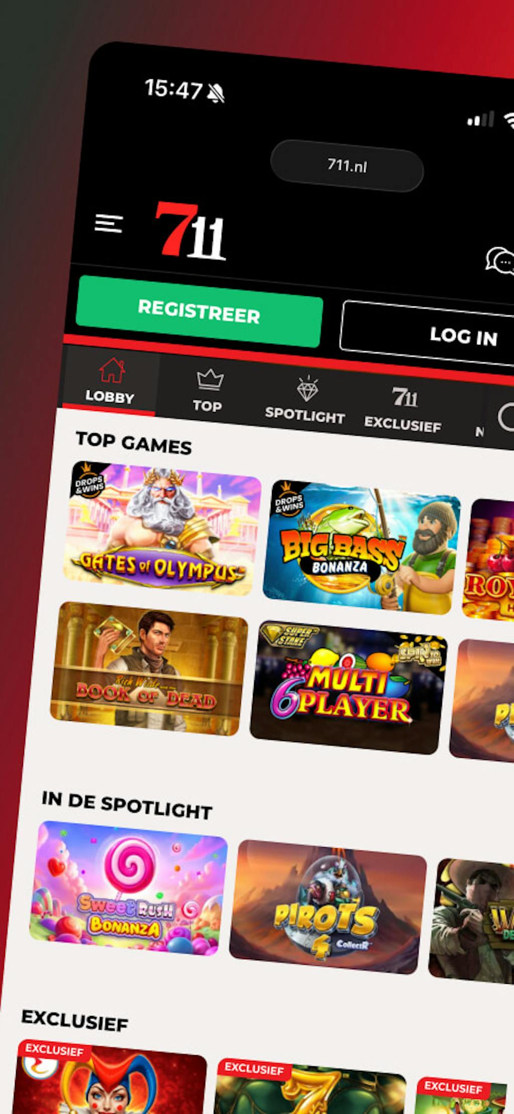 711 casino spelaanbod
