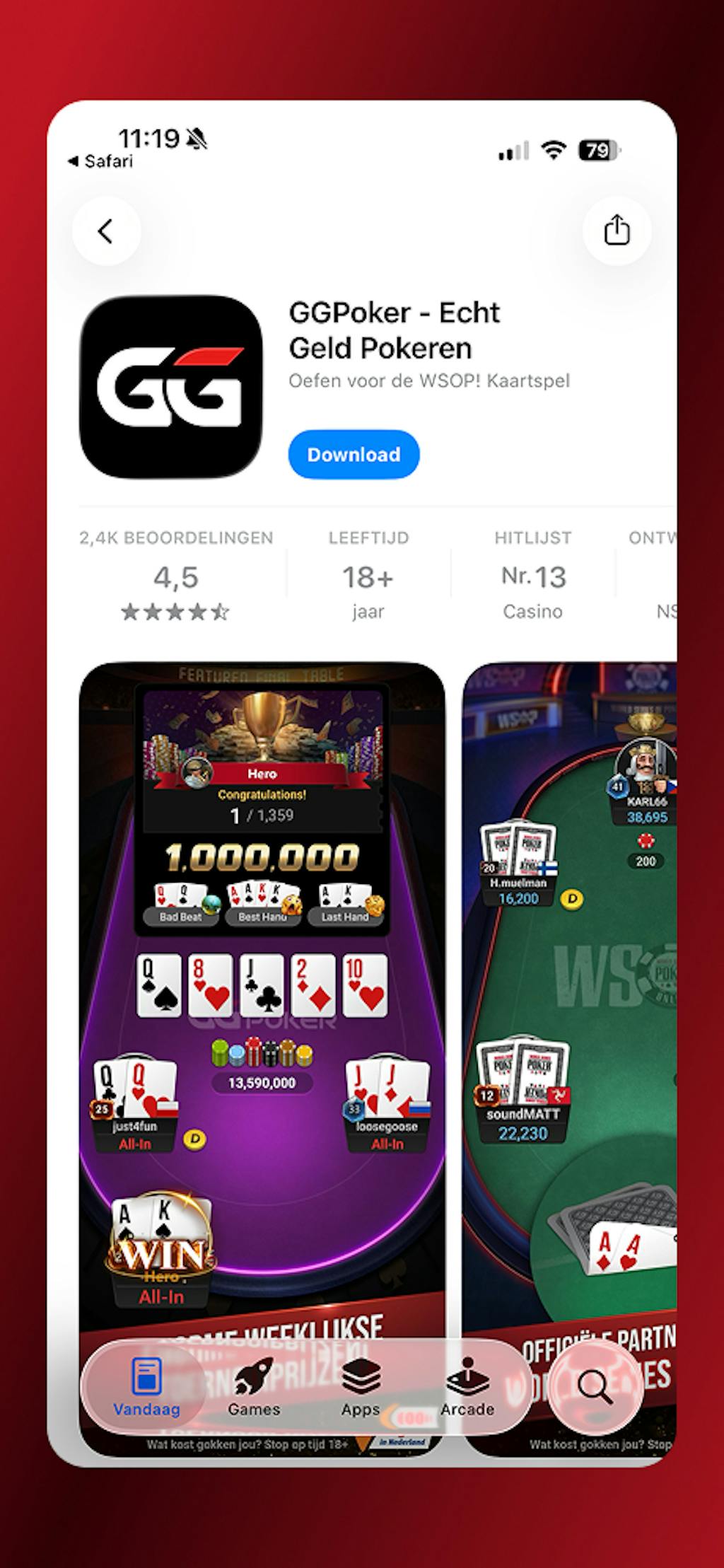 GGpoker app