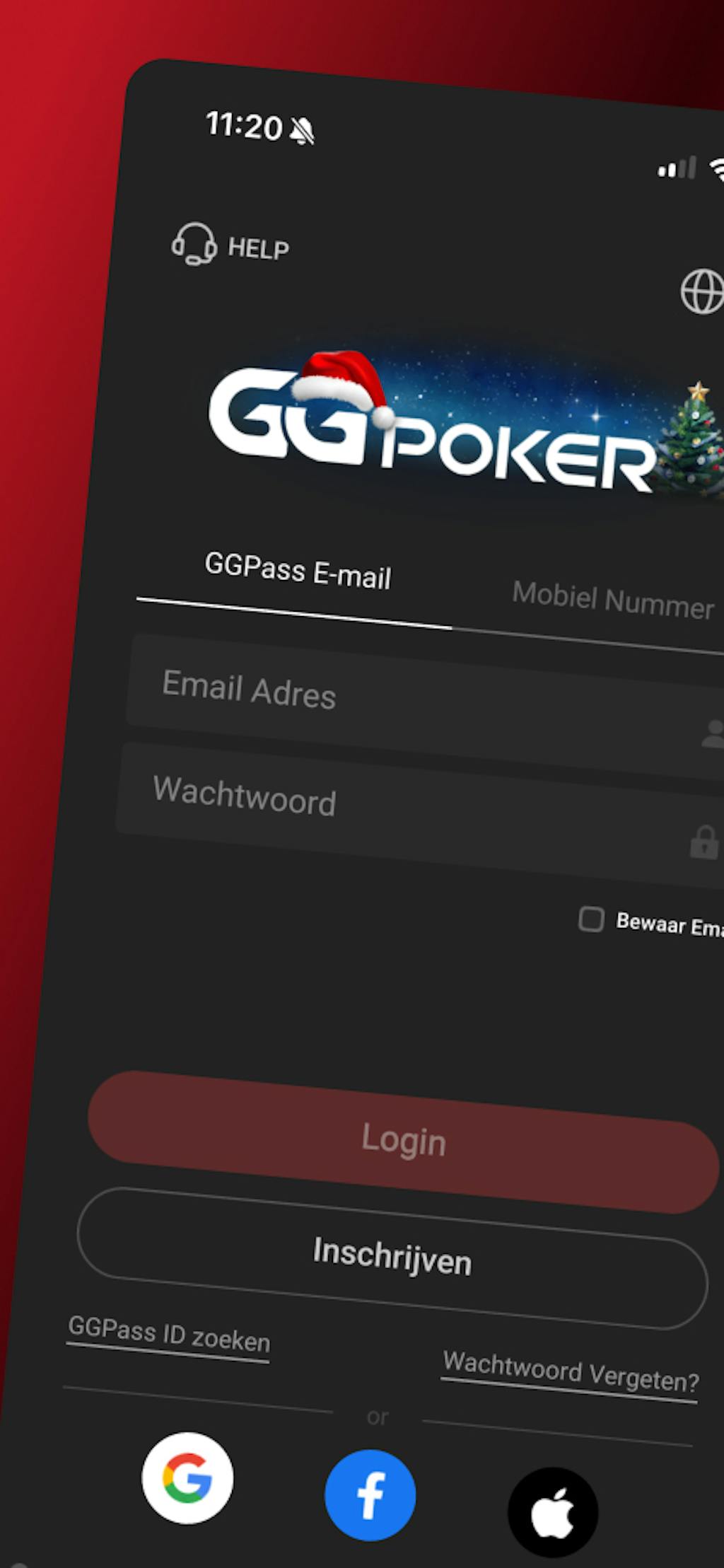 Registreren bij GGpoker