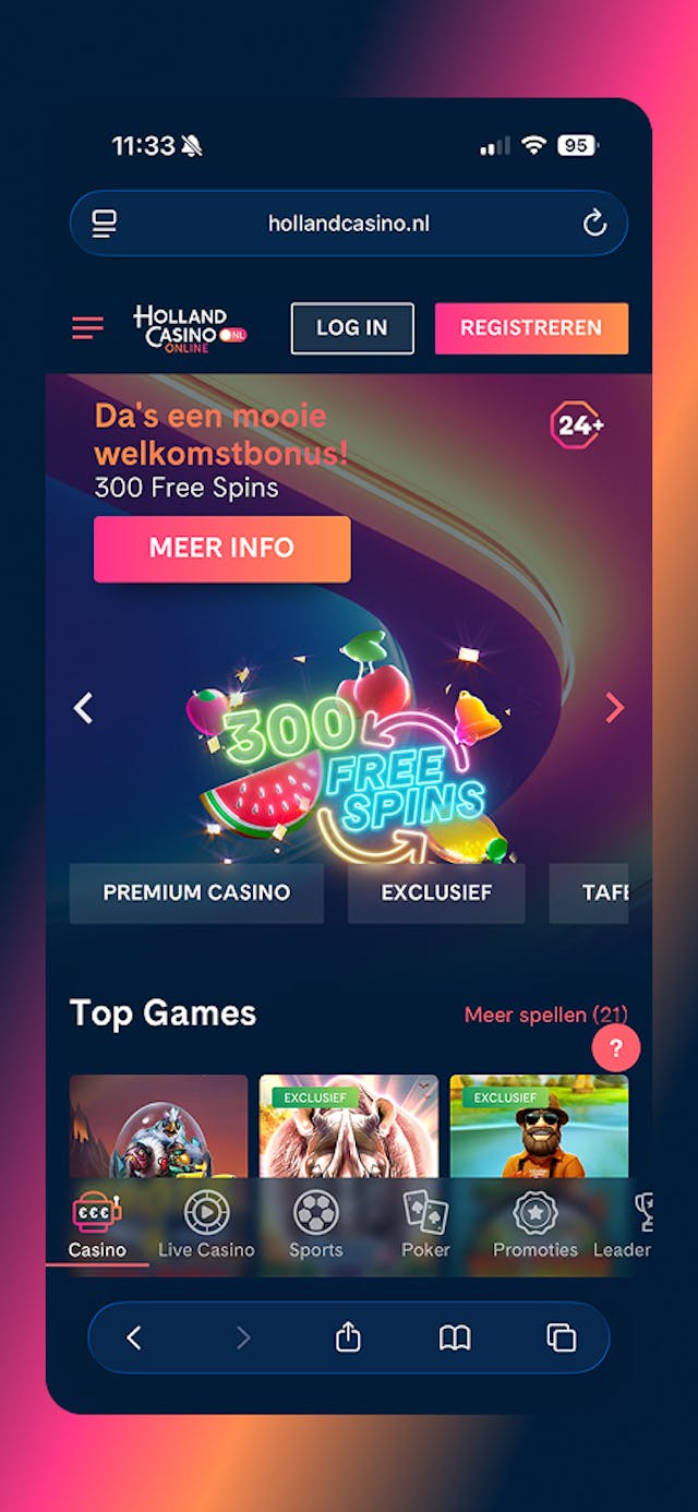 holland casino homepage