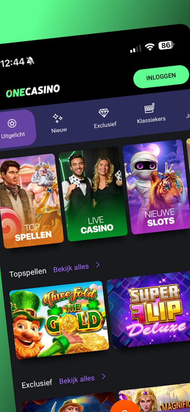 One casino spelaanbod