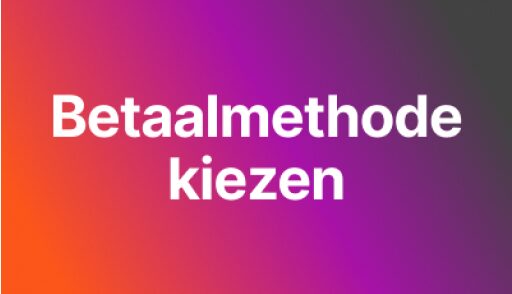 betaalmethode kiezen