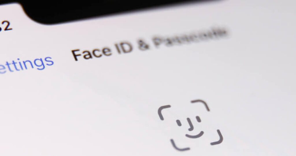 bevestig de betaling met face-id