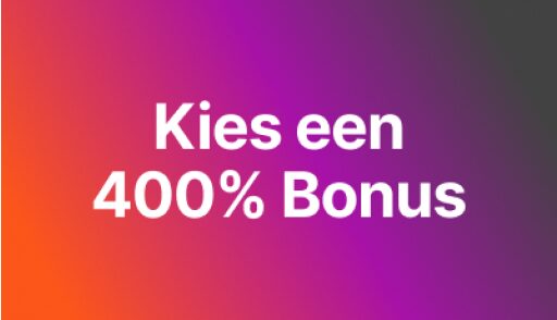 kies een 400% casino bonus