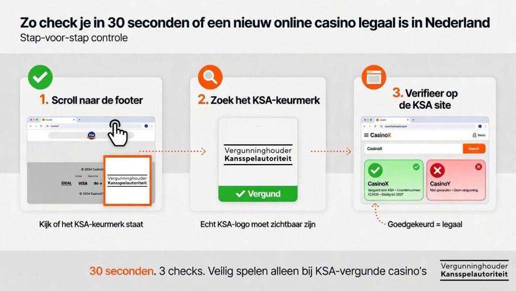Hoe controleer je of een nieuw online casino een KSA-vergunning heeft – 3 stappen