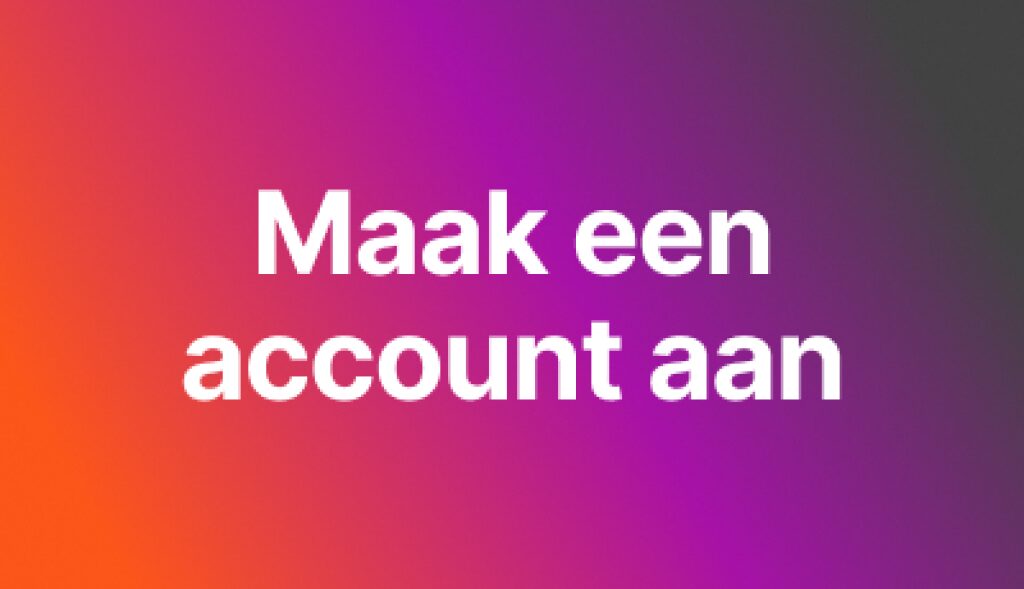 maak account aan