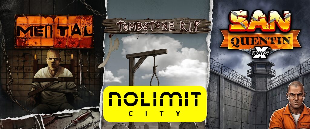 Nolimit City slots met grimmige thema's: Mental, Tombstone RIP en San Quentin