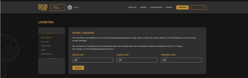 liemieten instellen bij fairplay