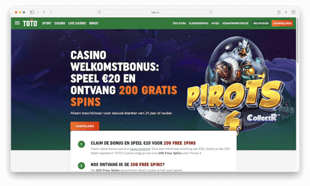 Toto casino website