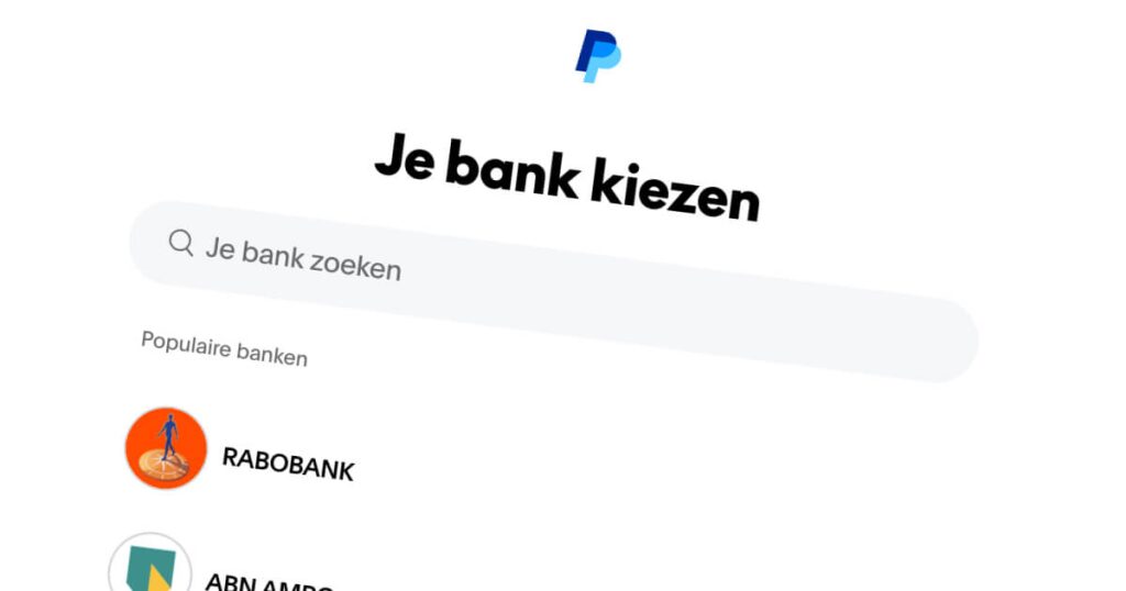 paypal bankrekening koppelen