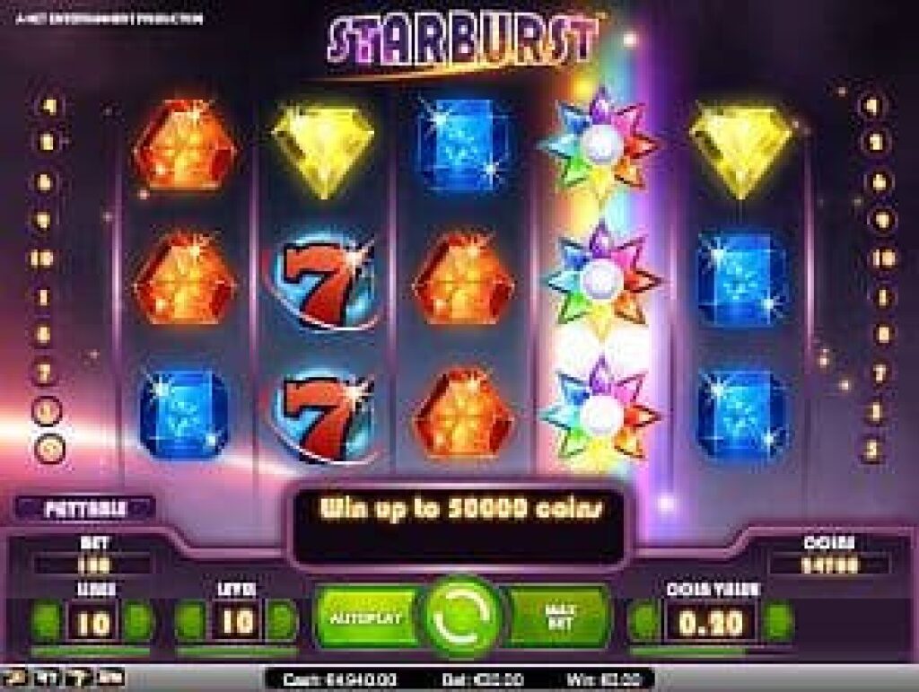 Starburst gokkast lijnen