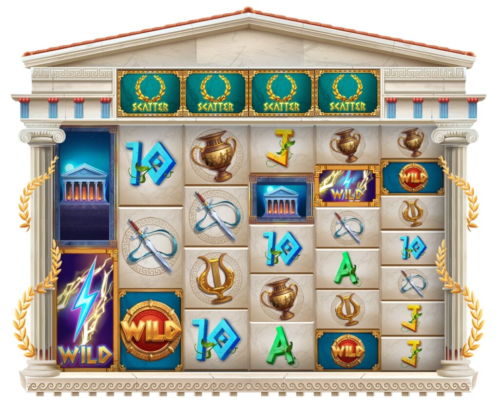 Spelbeeld van Gods of Olympus III Megaways van Iron Dog Studio (1X2 Network)