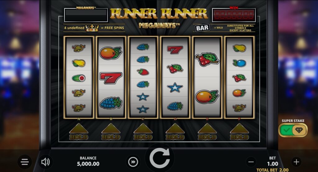 Screenshot van Runner Runner Megaways Slot Demo van Stakelogic