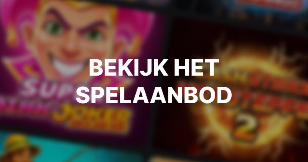 bekijk spelaanbod