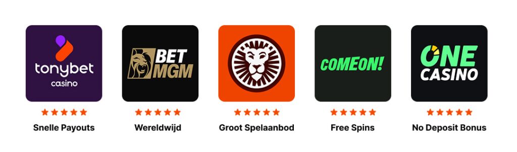 Vergunde Nederlandse online casino's met de nieuwste gokkasten in hun aanbod