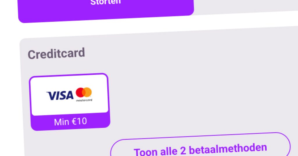 visa storting bij casino