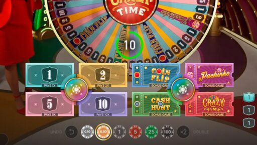 wacht tot een nieuwe crazy time ronde start