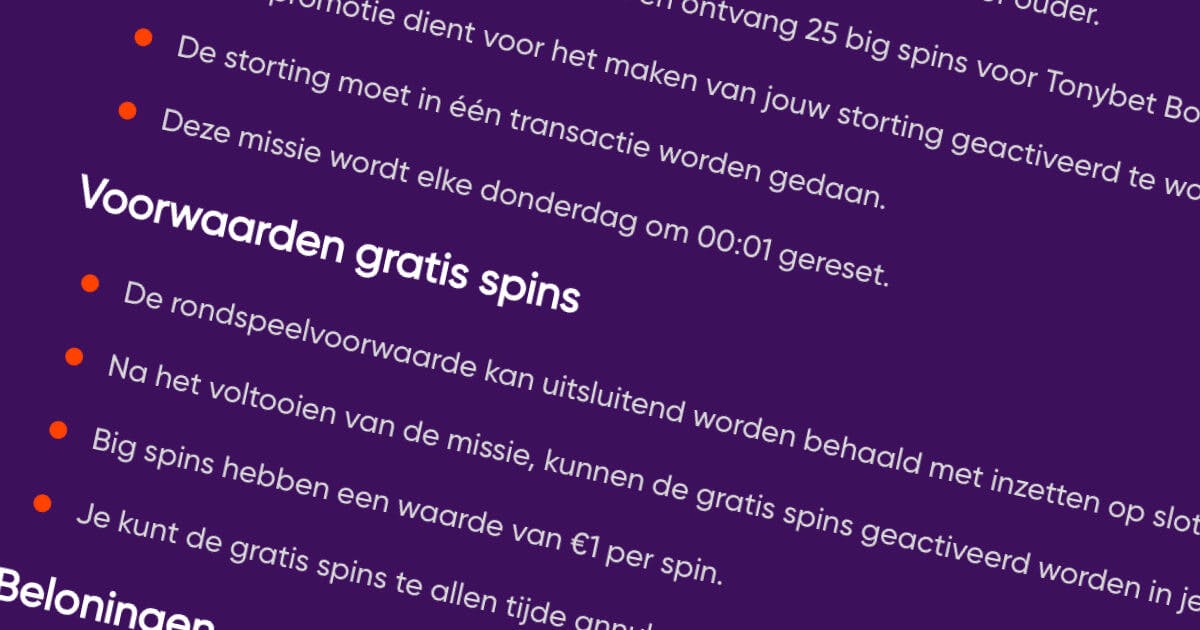 controller de bonusvoorwaarden