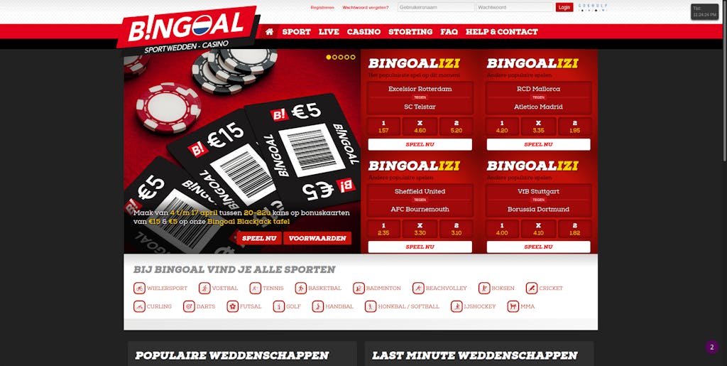 bingoal website screenshot