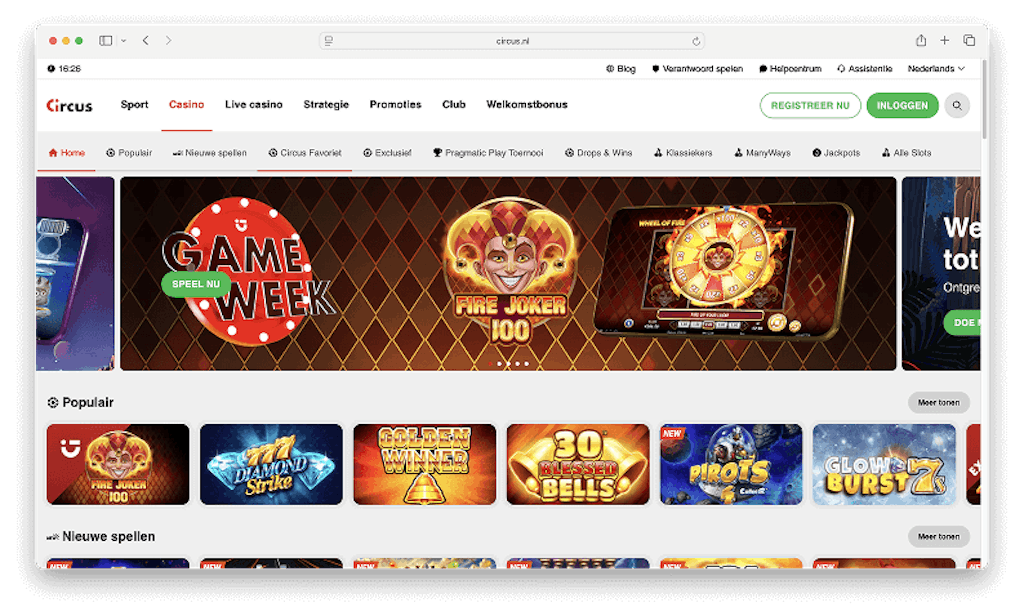 circus casino nederland