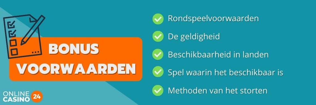 bonus voorwaarden
