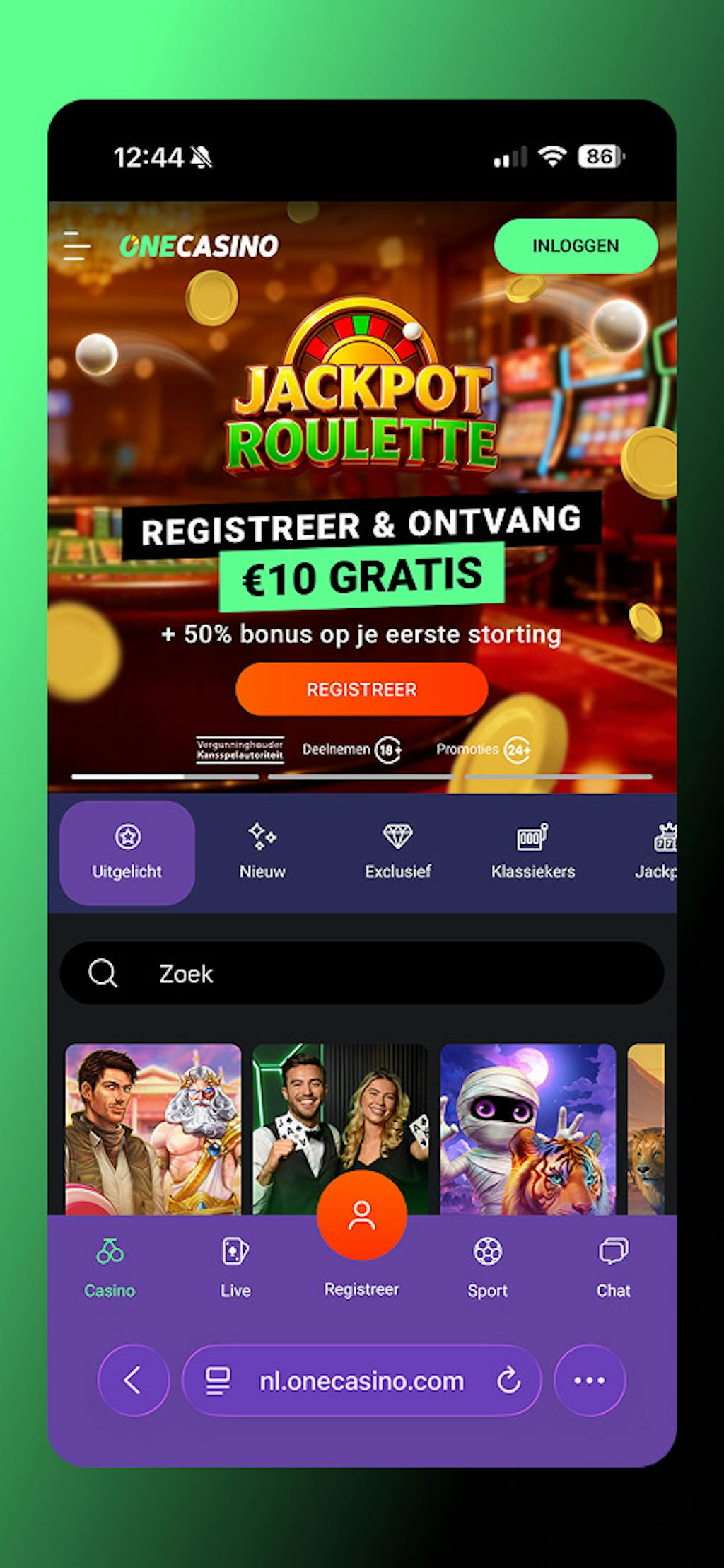 One Casino Jackpot Roulette