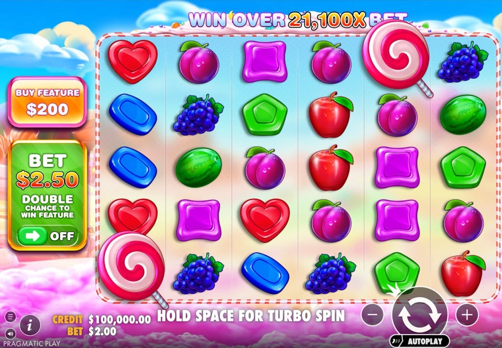 Screenshot van Sweet Bonanza Slot Demo van Pragmatic Play