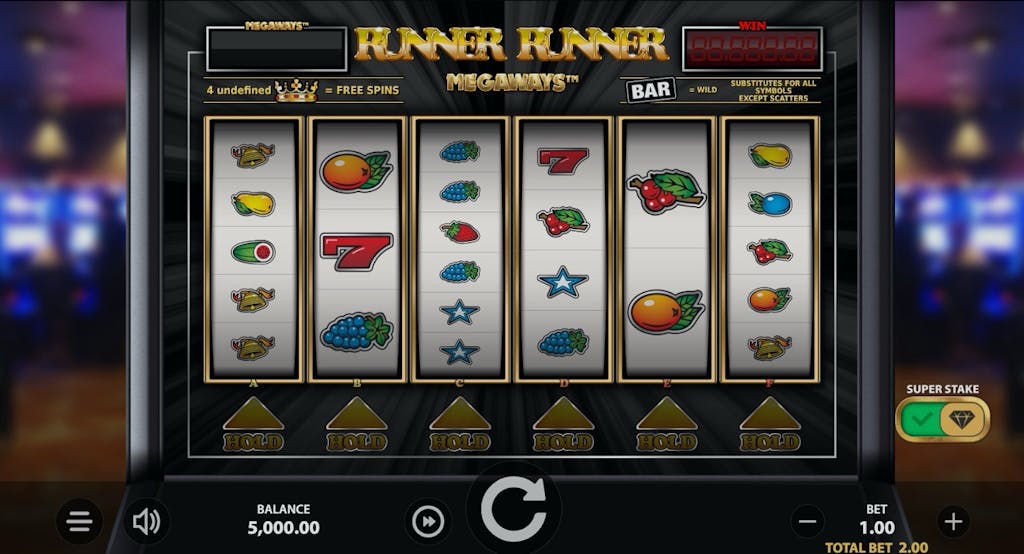 Screenshot van Runner Runner Megaways Slot Demo van Stakelogic