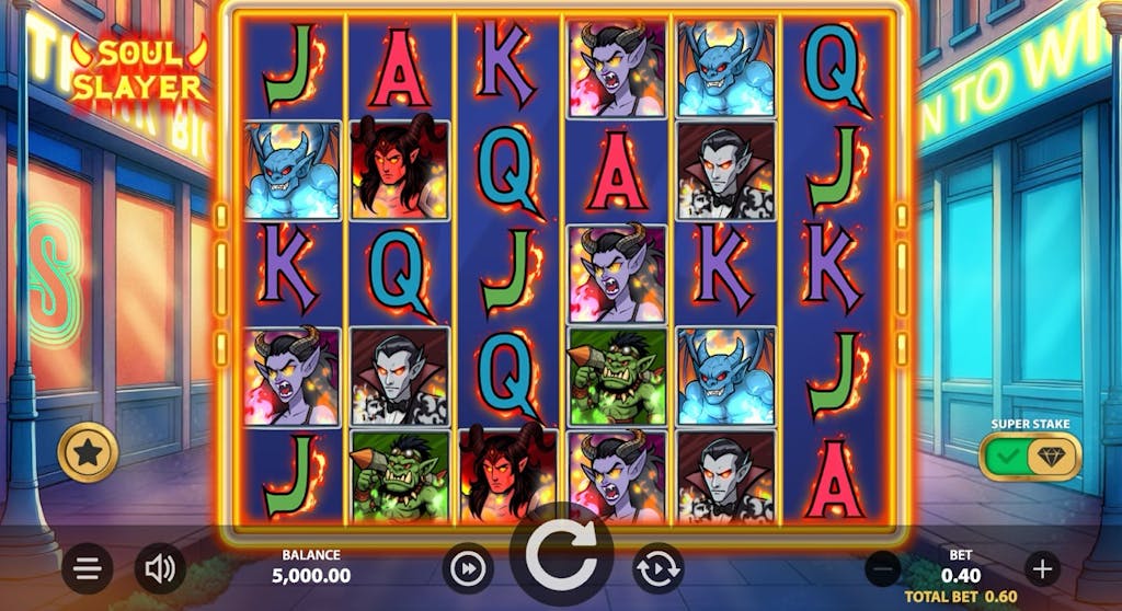 Screenshot van Soul Slayer Slot Demo van Stakelogic