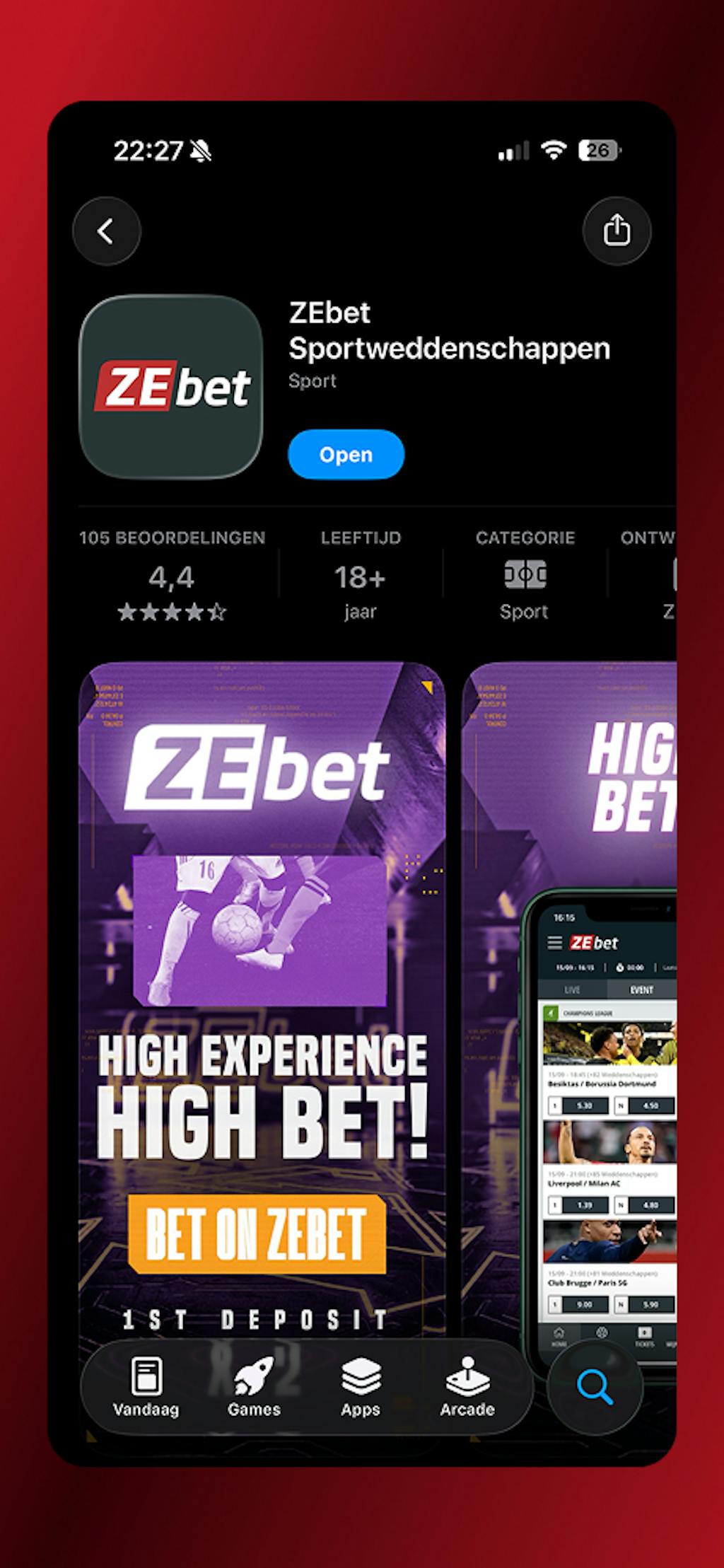 ZEbet app beschikbaar in de App Store