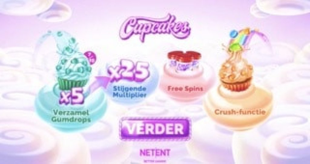 cupcake gokkast screenshot.