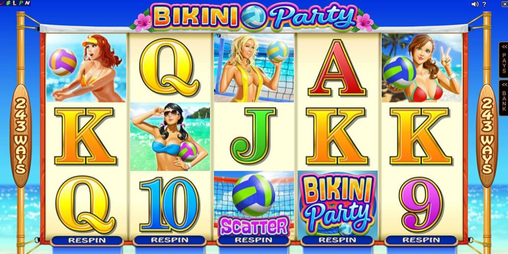 bikini party gokkast gameplay