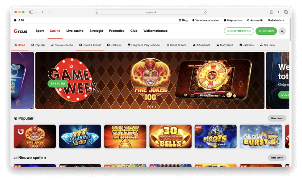 circus casino