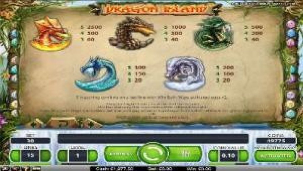 dragon island screenshot gokkast.