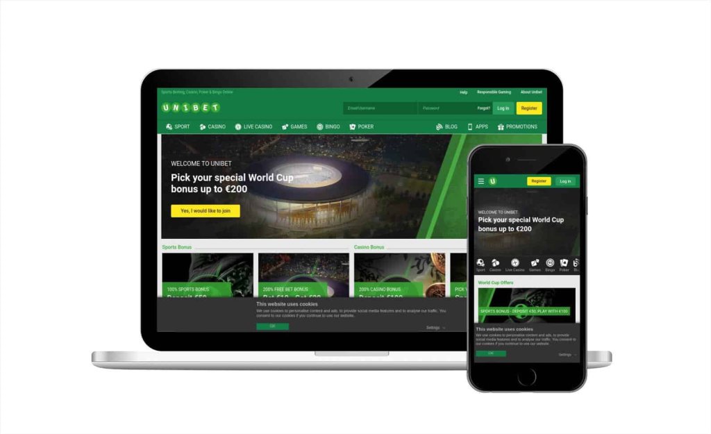 Unibet Screenshot