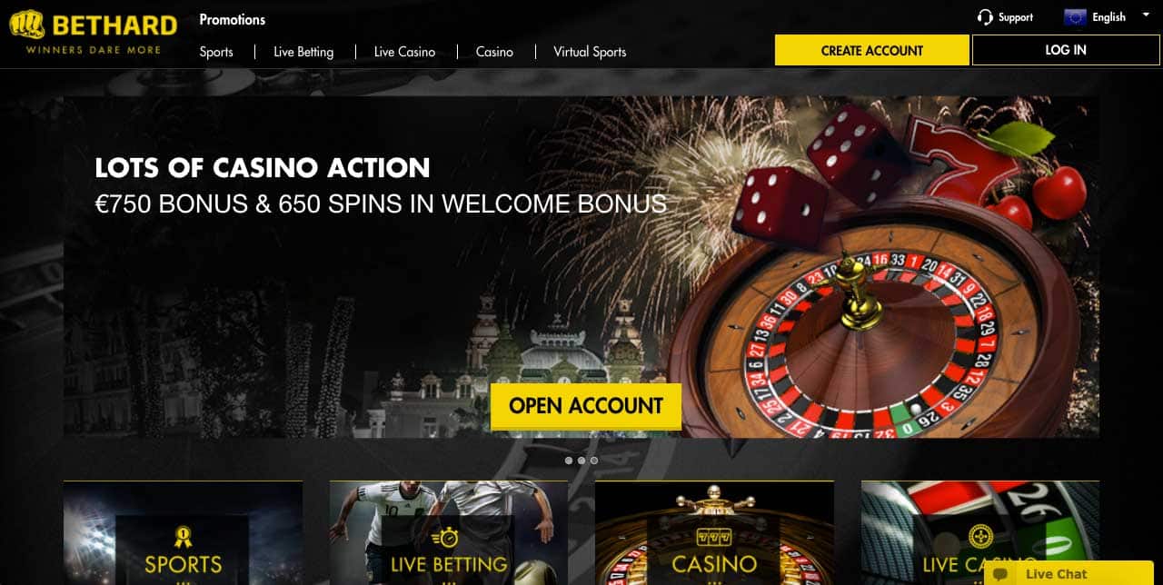 bethard casino bonus screenshot