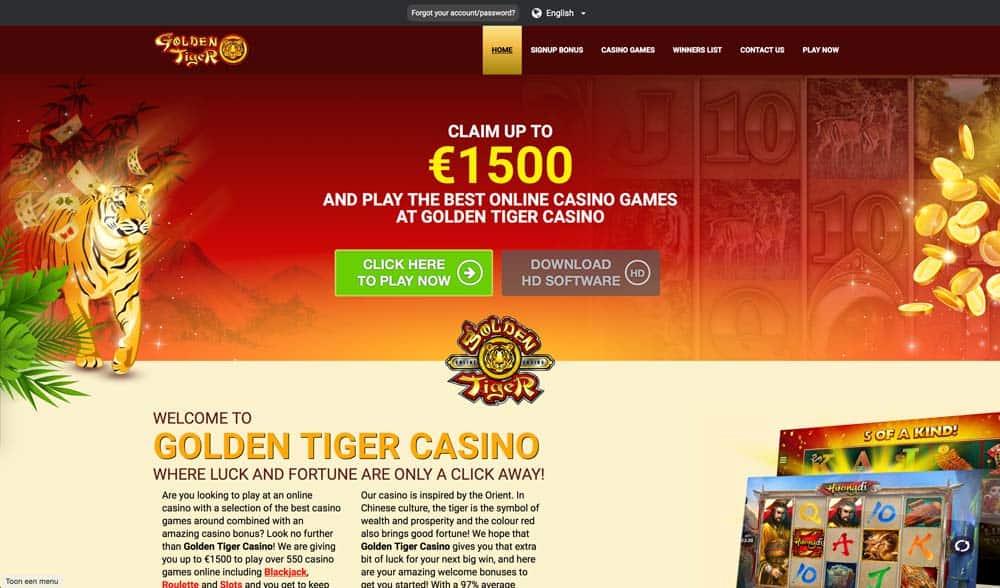 Golden Tiger Casino Screenshot
