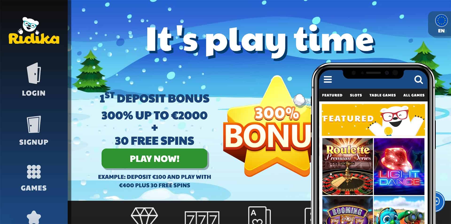 ridika casino screenshot