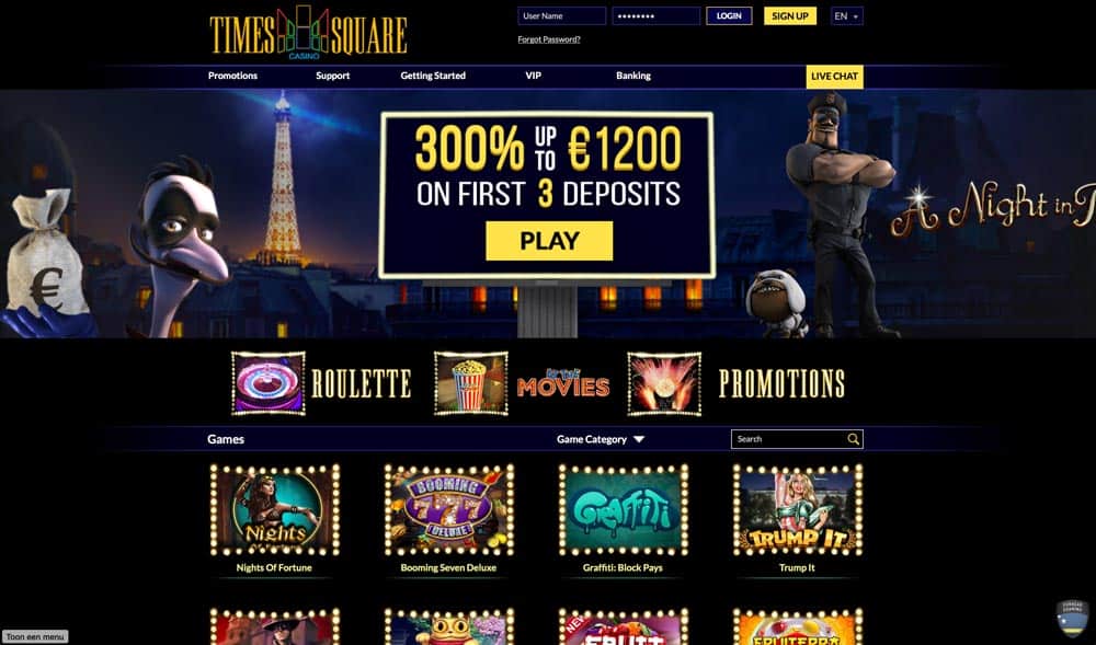 times square casino screenshot